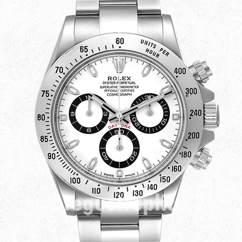 Replica Rolex Daytona Men s 116520 40mm Silver tone Oyster